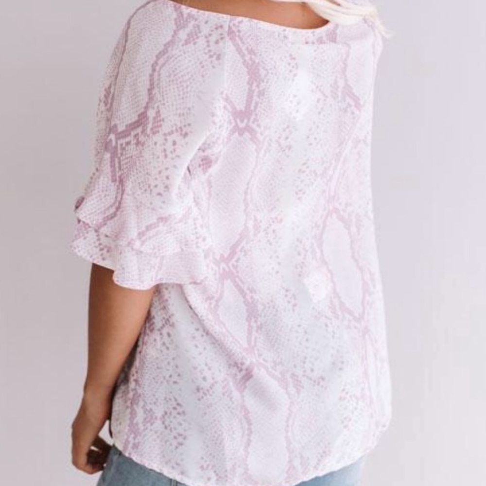 Colorful Snake Print Top - Picture 4 of 4